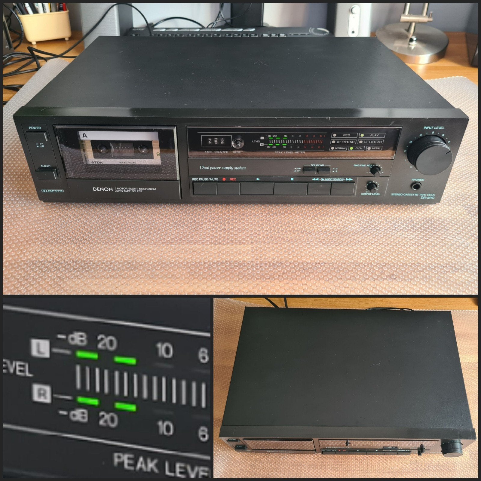 Denon DR-M10 Cassettedeck - Goed, Audio, Tv en Foto, Cassettedecks, Ophalen of Verzenden, Enkel, Denon, Tiptoetsen