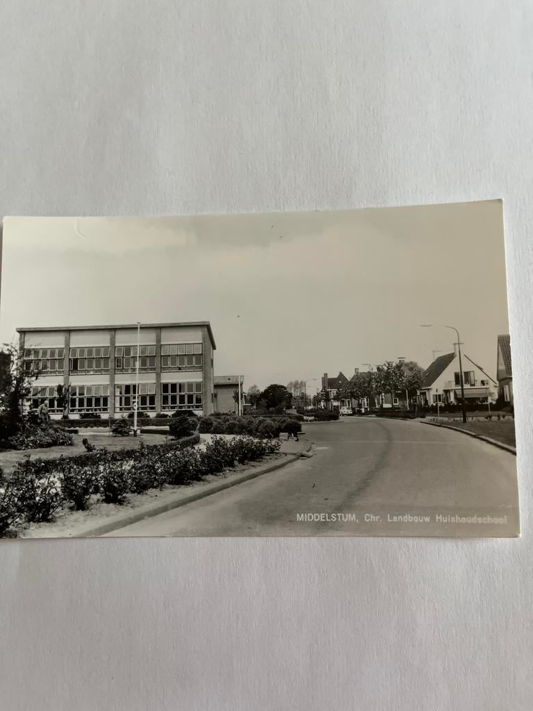 Ansichtkaart Middelstum Chr. Landbouwschool, Verzamelen, Ophalen of Verzenden, Ongelopen