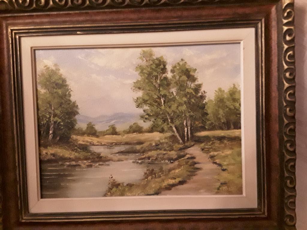Olieverf schilderij van FB Ordt, Antiek en Kunst, Kunst | Schilderijen | Klassiek, Ophalen