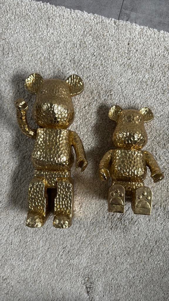 Woon accessoires gouden beertjes, Huis en Inrichting, Woonaccessoires | Overige, Ophalen of Verzenden, Zo goed als nieuw, Goud