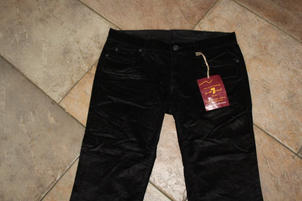 7 for all Mankind vlot corduroy stretch broek mt 26, ., Zwart, Nieuw, Ophalen of Verzenden