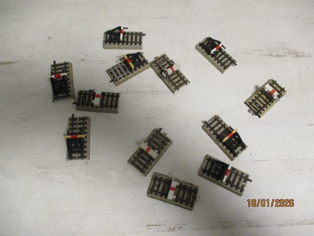 Märklin Stoootblok 12x, Ophalen, Wisselstroom, Gebruikt, Rails
