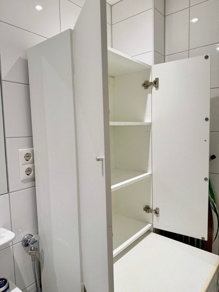 IKEA NYSJÖN kast voor wasmachine wit, Ophalen, Zo goed als nieuw