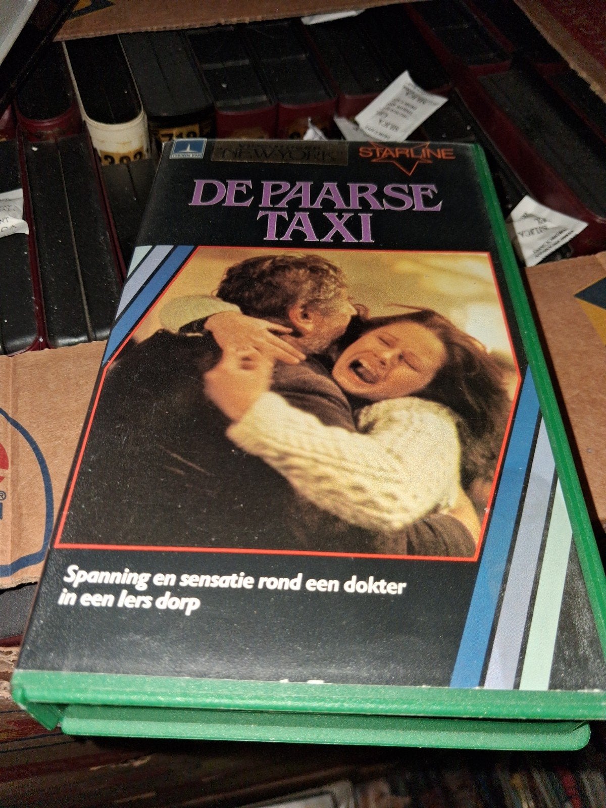 Vhs ex-rental - De Paarse Taxi, Vanaf 16 jaar, Ophalen of Verzenden, Gebruikt, Horror
