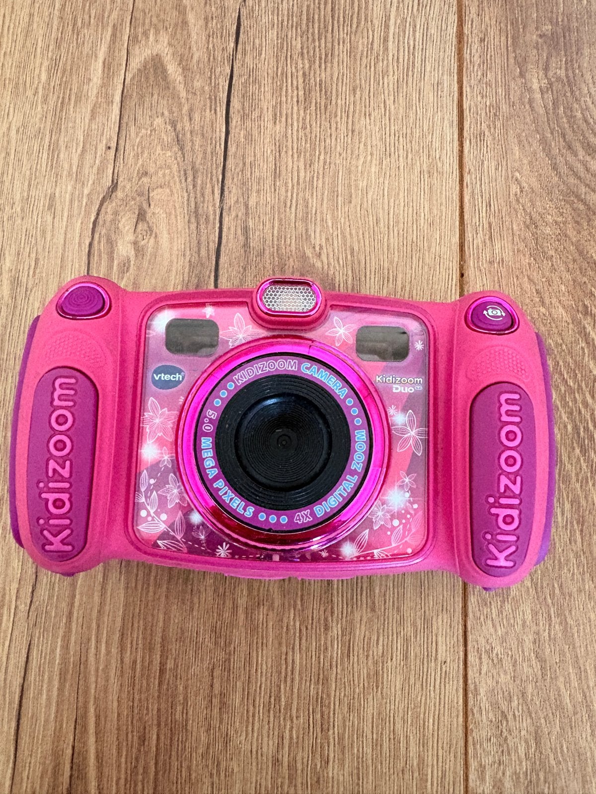 VTech Kidizoom Duo 5.0 Roze Digitale Camera voor Kinderen, Kinderen en Baby's, Ophalen of Verzenden, Gebruikt, 4 tot 6 jaar