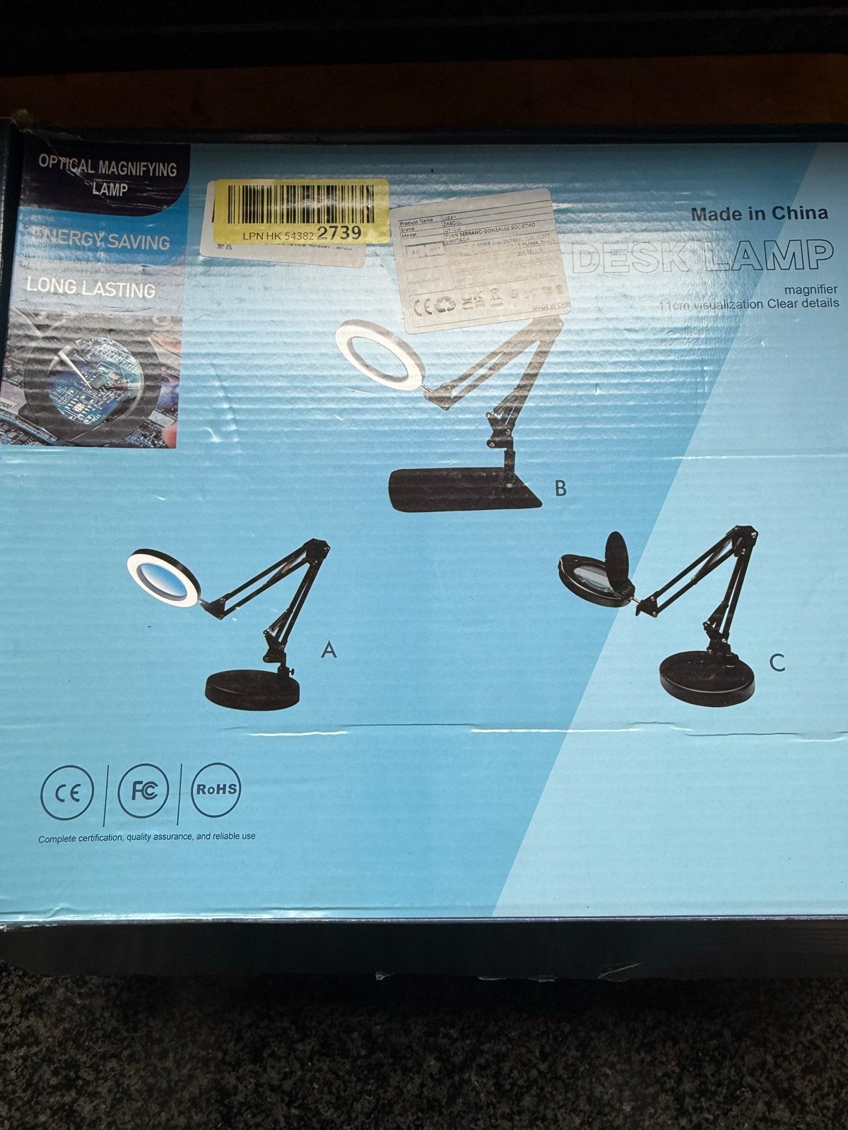 Nieuwe Loeplamp met LED-verlichting en Verstelbare Arm, Ophalen, Nieuw, Loeplamp