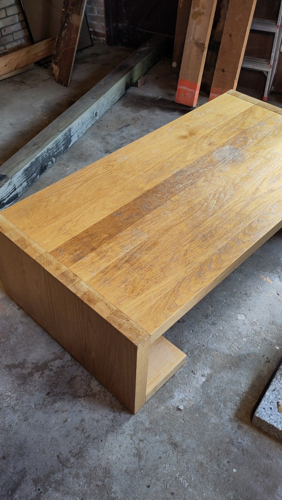gratis salontafel eiken moet nu weg, Ophalen, Gebruikt, 100 tot 150 cm, 50 tot 100 cm
