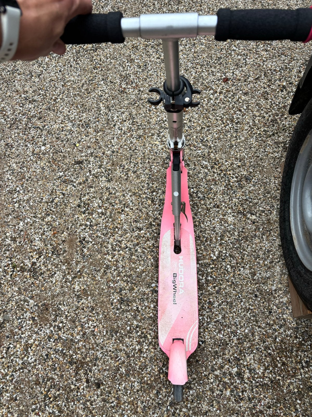 Roze Hudora BigWheel step - Gebruikt, Ophalen, Gebruikt, Gewone step