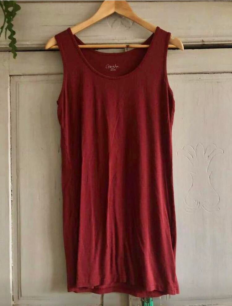 Heerlijk onderjurkje - hemdjurkje GEISHA 2XL - XXL, Ophalen, Rood, Boven de knie