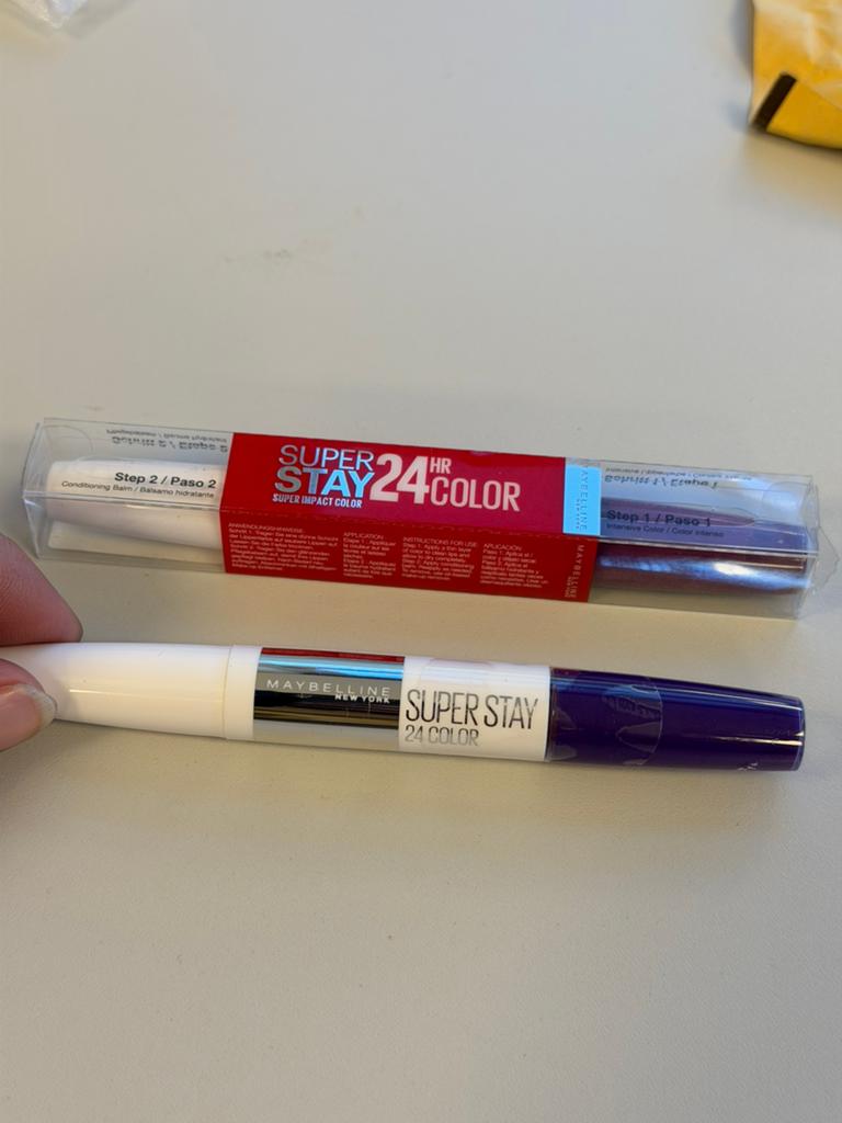Maybelline Superstay 24H Lip Colour Paars Set - lip lippen, Lippen, Paars, Nieuw, Ophalen of Verzenden