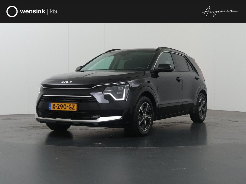 Kia Niro 1.6 GDi Hybrid DynamicPlusLine | Panoramadak | Stoe, Auto's, Kia, 1374 kg, Gebruikt, Euro 6, Zwart