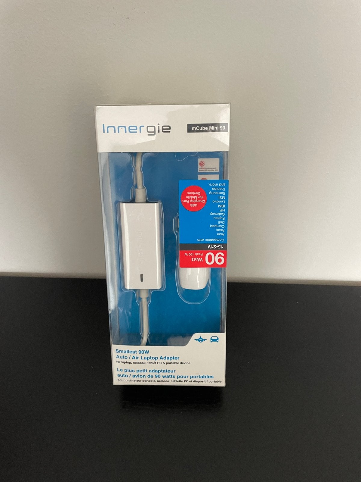 Innergie mCube Mini 90W Auto/Air Laptop Adapter, Ophalen of Verzenden, Nieuw