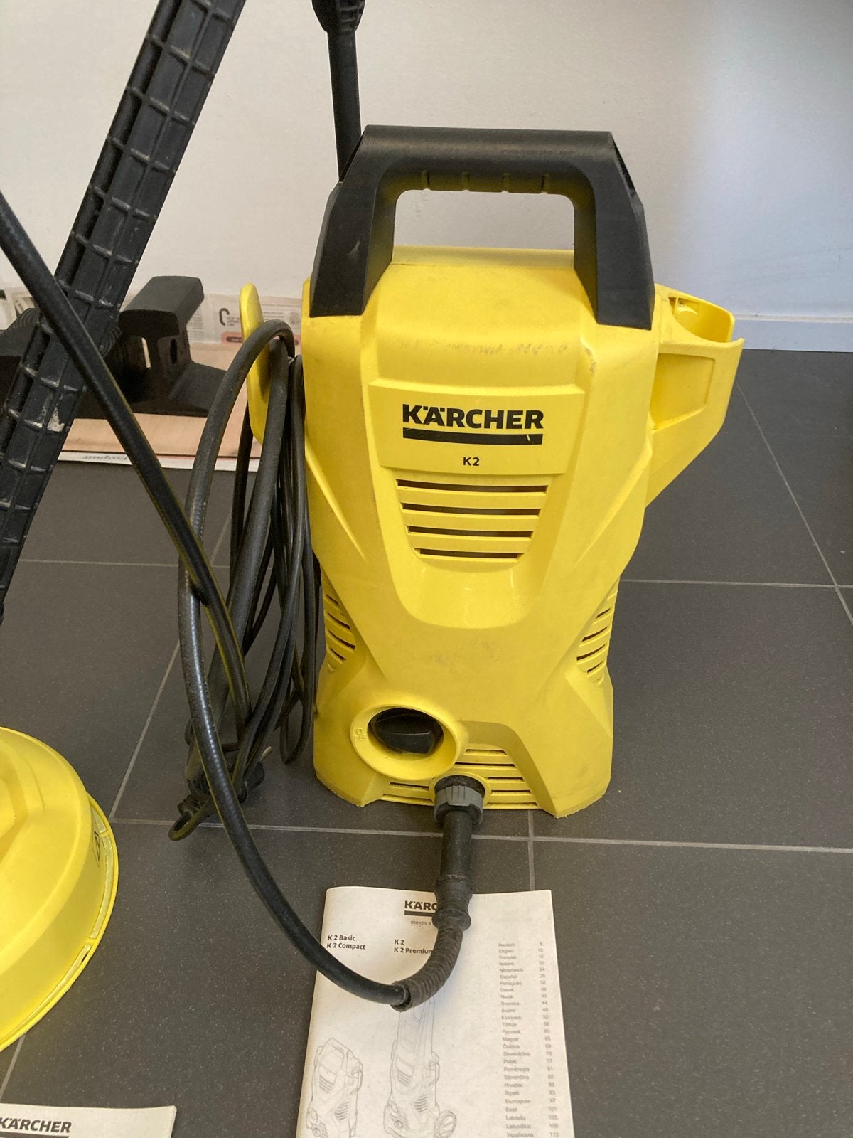 Kärcher K2 Hogedrukreiniger met Terrasreiniger, Ophalen, Gebruikt, Elektrisch