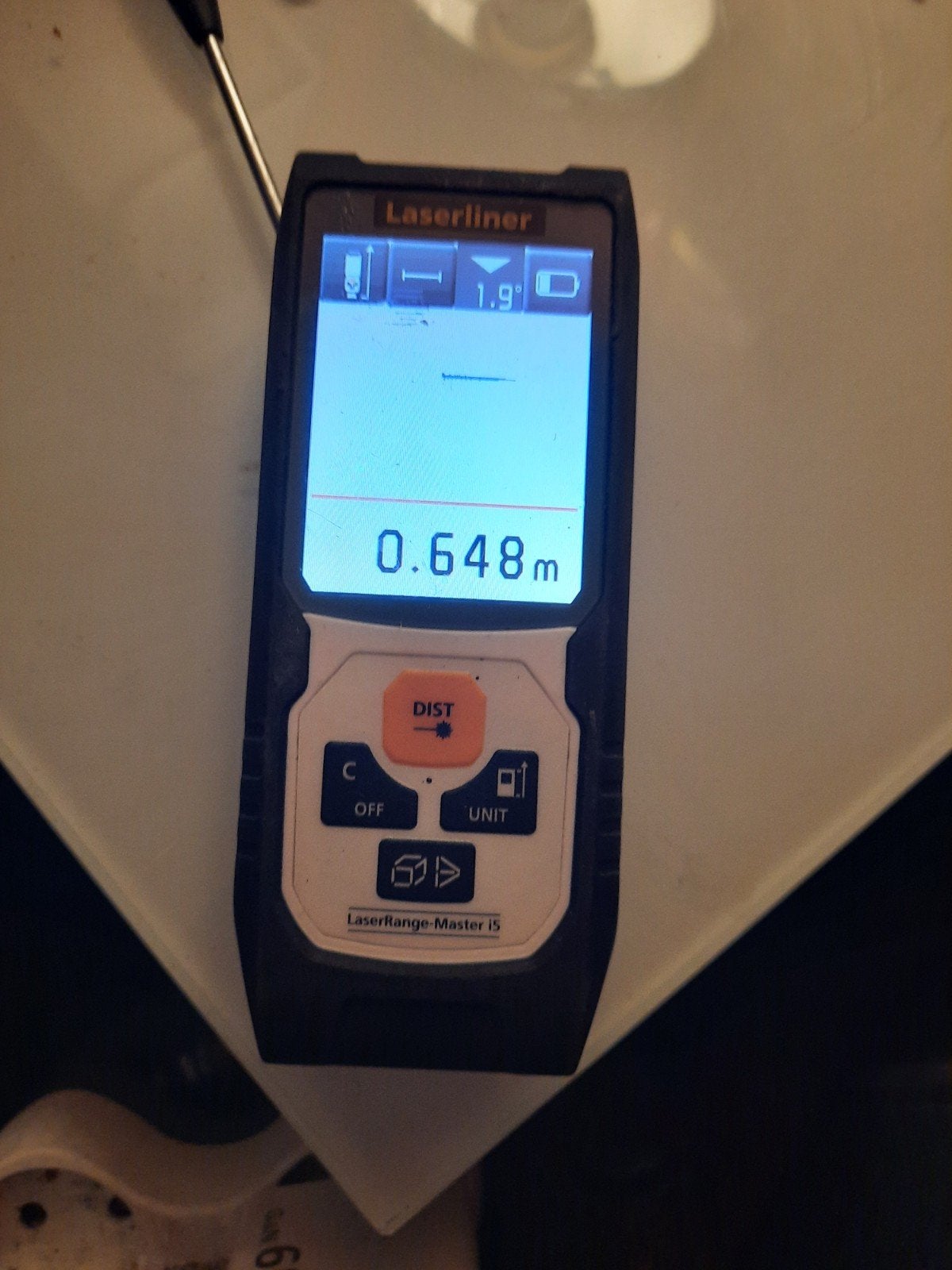 Laserliner LaserRange-Master I5 Afstandsmeter 50m, Doe-het-zelf en Verbouw, Ophalen of Verzenden, Zo goed als nieuw, Afstand