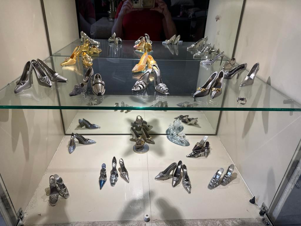 Miniatuur schoentjes verzameling - decoratief van Swarovski, Ophalen, Zo goed als nieuw