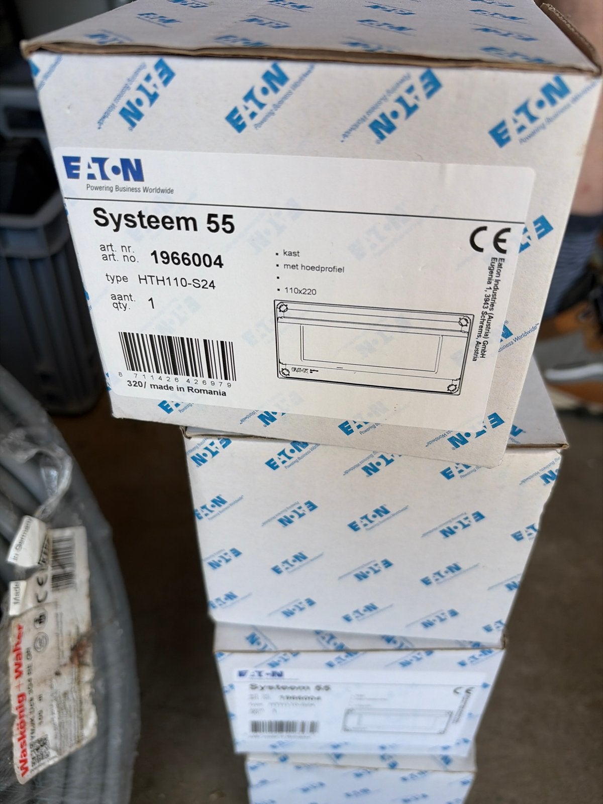 7x Eaton Systeem 55 HTH110-S24 Kast met hoedprofiel, Ophalen, Nieuw, Eaton, Overige typen