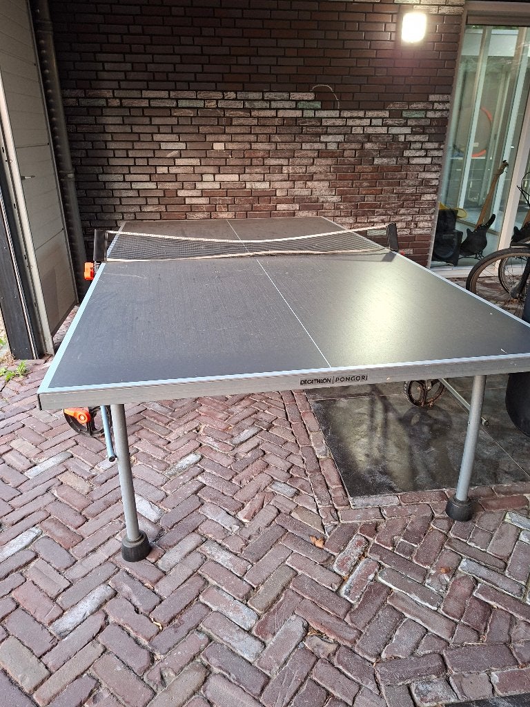 Tafeltennistafel, Sport en Fitness, Ophalen, Gebruikt, Tafel Outdoor, Inklapbaar