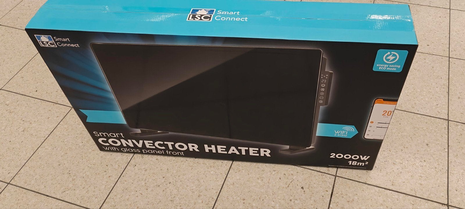 Smart LSC Connect Convector Kachel 2000W, 30 tot 80 cm, Ophalen of Verzenden, 60 tot 150 cm, 800 watt of meer