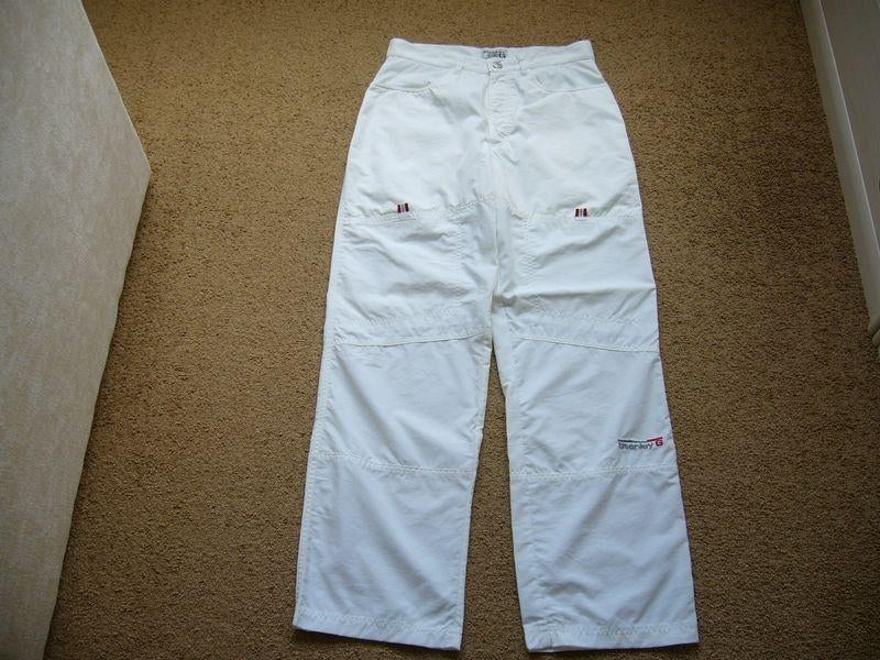 Stanley G broek travelstof mt XS - S nog nieuw, Wit, Nieuw, Ophalen of Verzenden, Maat 36 (S)