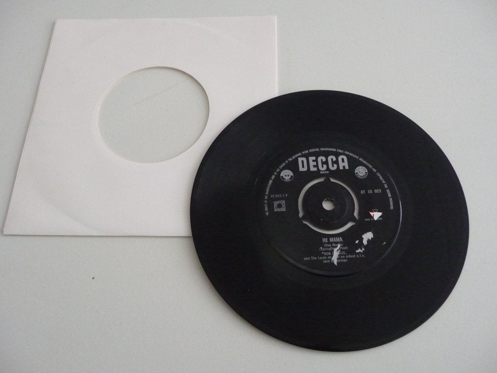single ROB DE NIJS - HE MAMA - DECCA RECORDS, 1963. (2), Gebruikt, 7 inch, Ophalen of Verzenden, Nederlandstalig