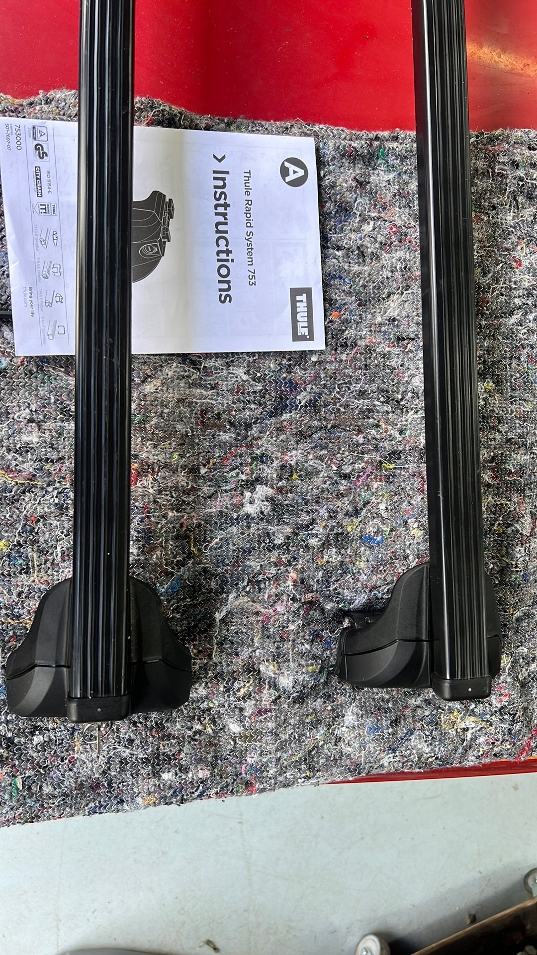 Thule rapid system 753 dakdragervoet incl dragers, Ophalen, Zo goed als nieuw
