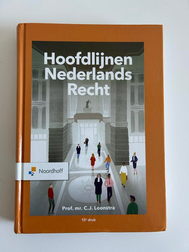 Hoofdlijnen Nederlands Recht - 15e druk, Ophalen of Verzenden, Gamma, Gelezen, HBO