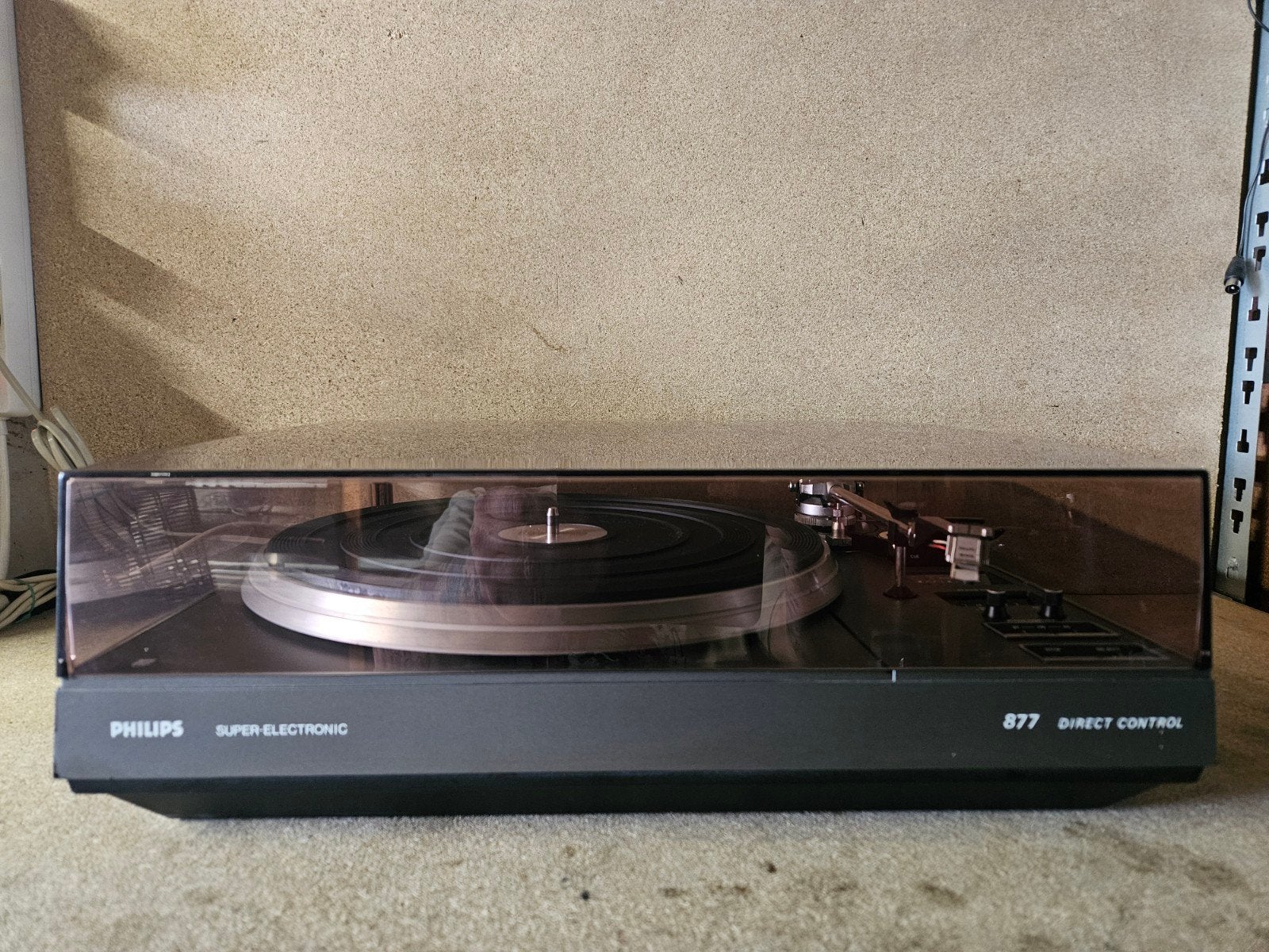 Philips 877 Direct Control Platenspeler - Refurbished, Ophalen, Philips, Refurbished, Pitch-regelaar