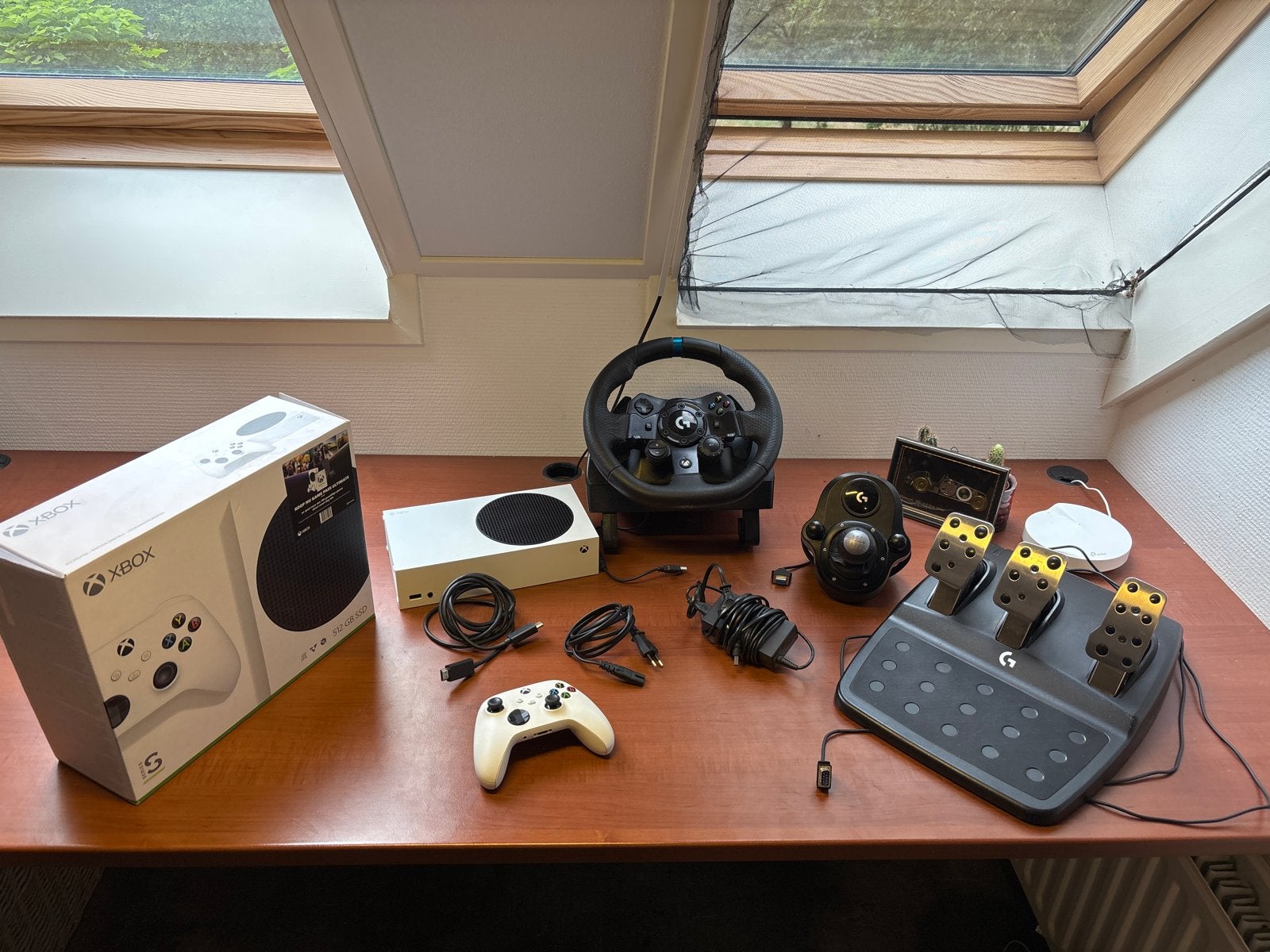 Xbox Series S en Logitech G923, Ophalen of Verzenden, Gebruikt, Xbox Series S