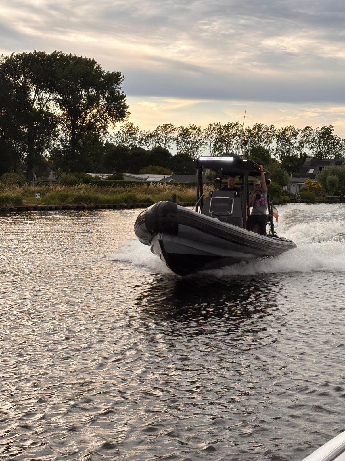 Robuuste rib, 7m met yanmar 4lhastp jet LEES BESCHRIJVING!, Watersport en Boten, Rubberboten, Navigatieverlichting, Gebruikt, Binnenboordmotor