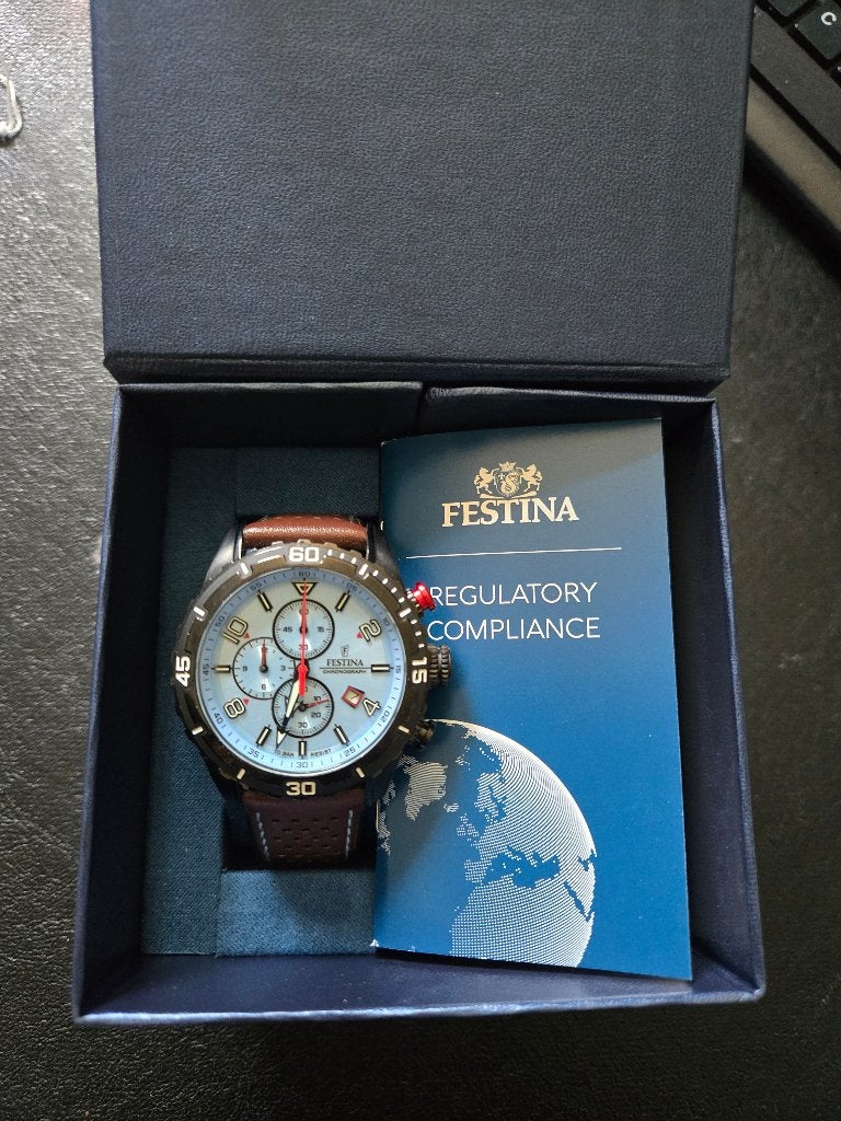 festina horloge  F20519/1, Overige merken, Leer, Polshorloge, Ophalen of Verzenden