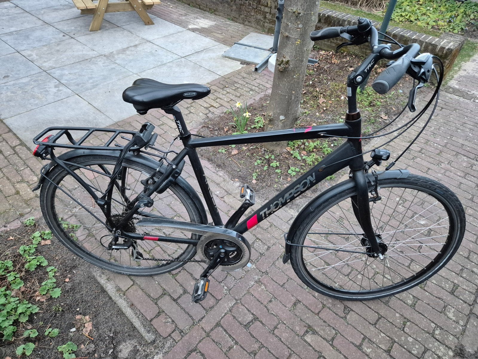 Sportieve fiets Thompson, Velgrem, Versnellingen, Zo goed als nieuw, Ophalen