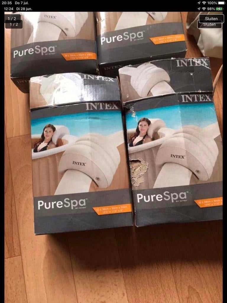 Intex spa nekkussen, Verzenden, Zo goed als nieuw