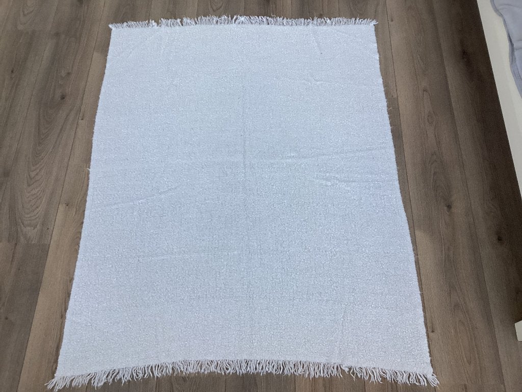 Kleed, Huis en Inrichting, 100 tot 150 cm, Wit, 200 cm of meer, Ophalen of Verzenden