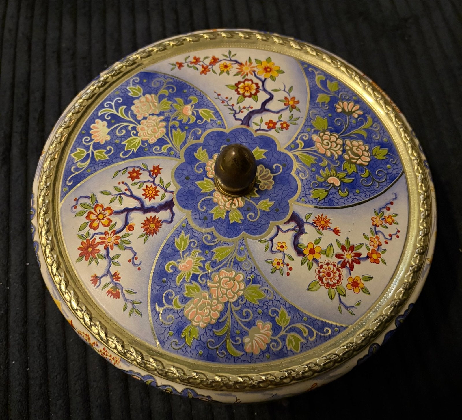 Vintage Albert Heijn Koekblik - Chinees Decor, Ophalen of Verzenden, Gebruikt, Koek(jes)