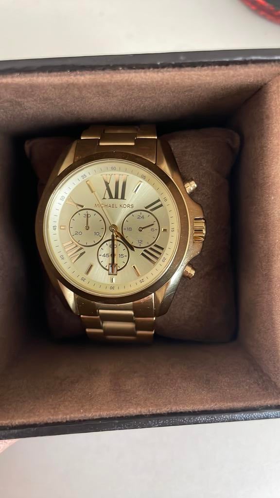 Michael kors horloge MK5605, Ophalen of Verzenden, Zo goed als nieuw, Staal, Overige merken