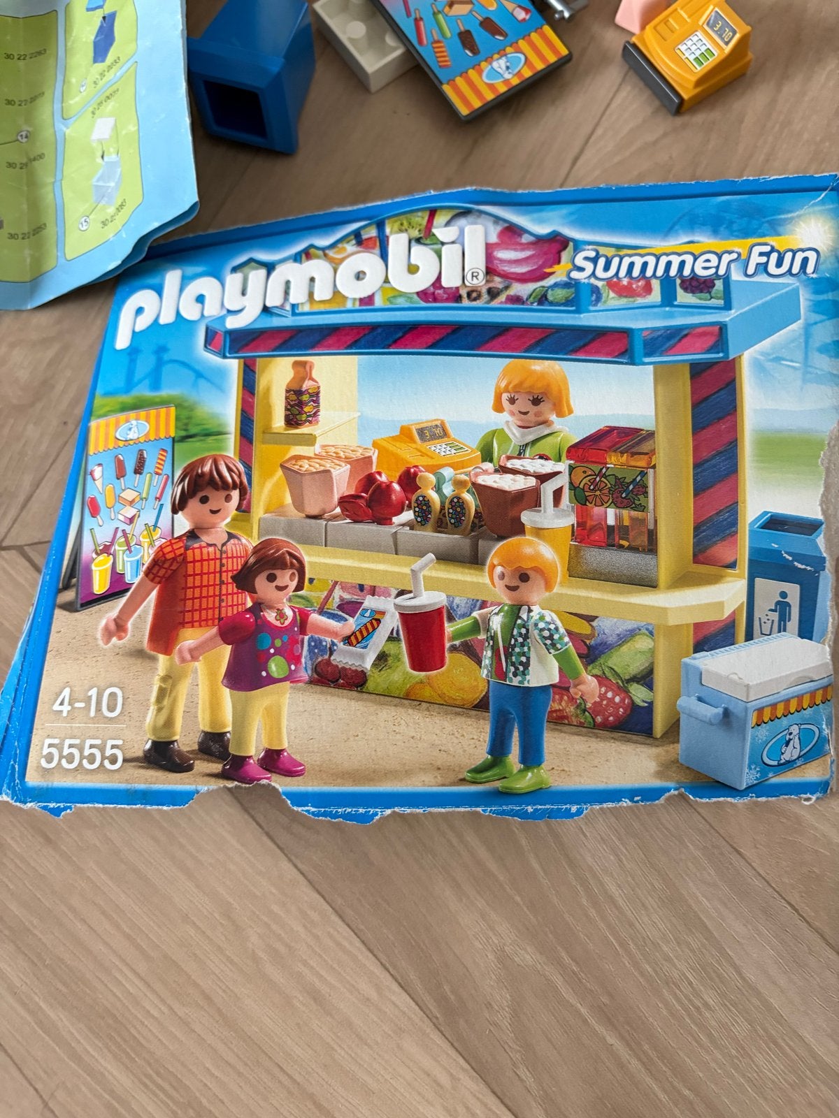 Playmobil Summer Fun IJssalon/Snackkraam (Set 5555), Gebruikt, Complete set, Overige typen, Ophalen of Verzenden