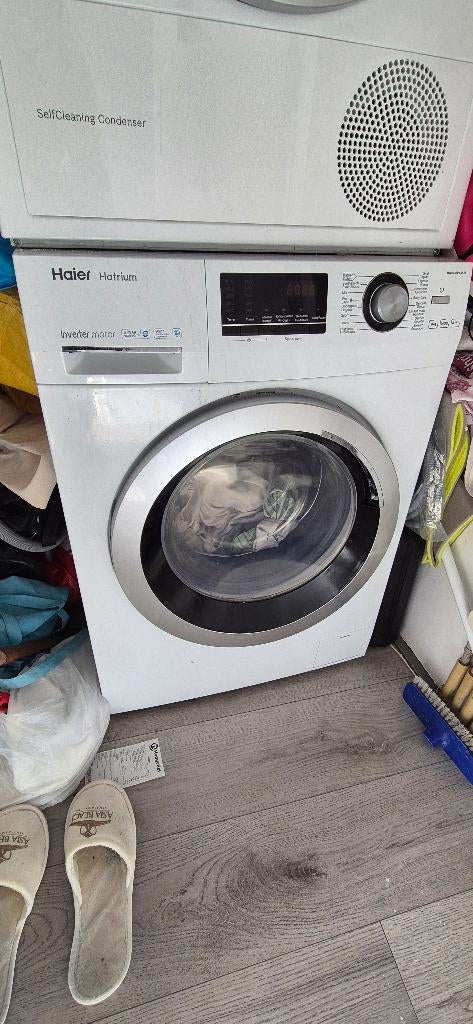 Haier wasmachine, Ophalen, Gebruikt, 1200 tot 1600 toeren, 85 tot 90 cm