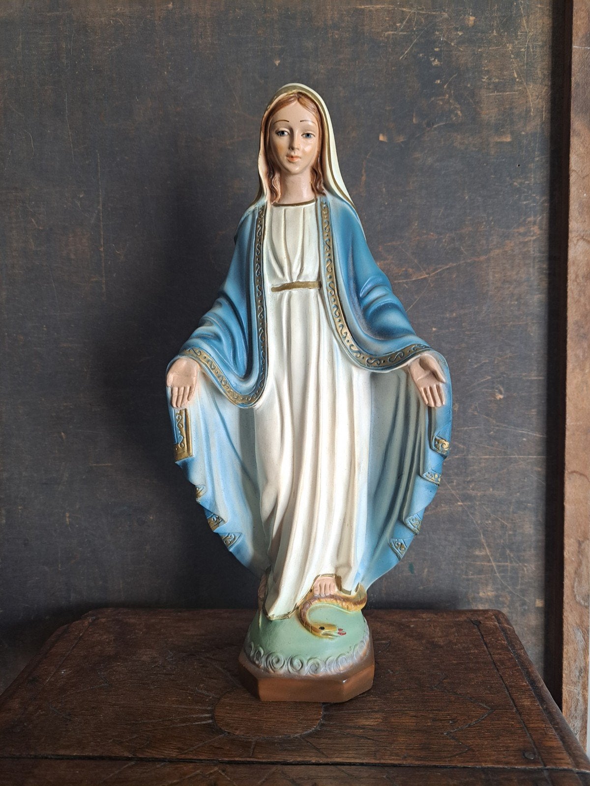 Maria beeld religie vintage,brocant, Ophalen of Verzenden