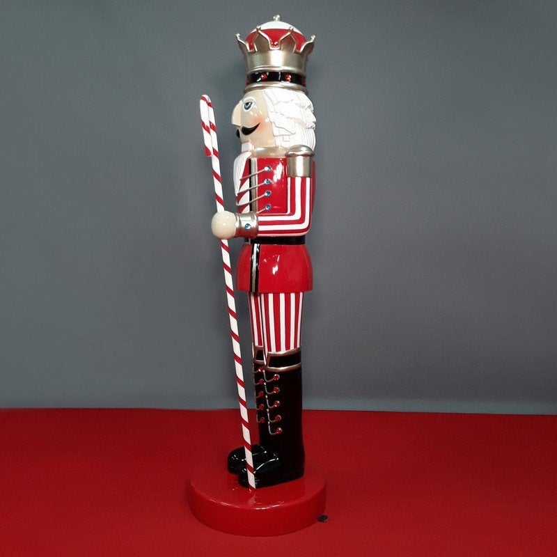 Nutcracker king 6.5ft Red– Notenkraker Hoogte 202 cm, Ophalen, HorecaBeelden, Nieuw, HorecaBeelden