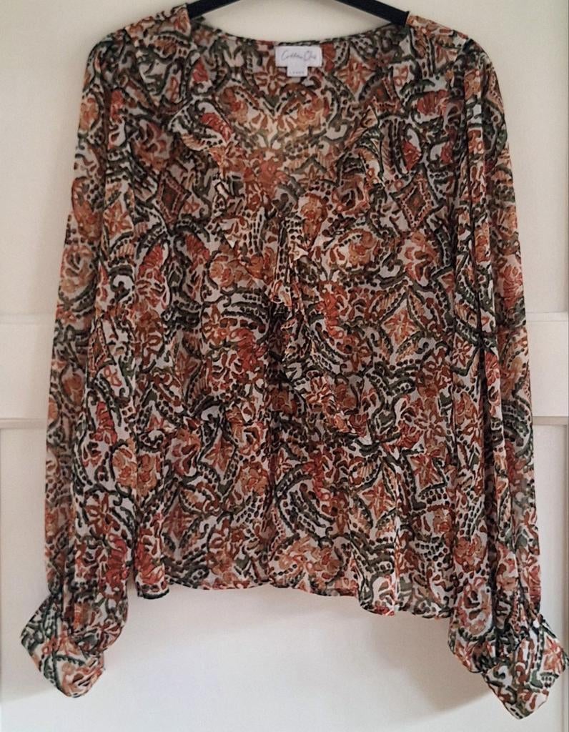 Blouse van Cotton Club - Maat L, Kleding | Dames, Blouses en Tunieken, Overige kleuren, Maat 42/44 (L), Ophalen of Verzenden, Zo goed als nieuw