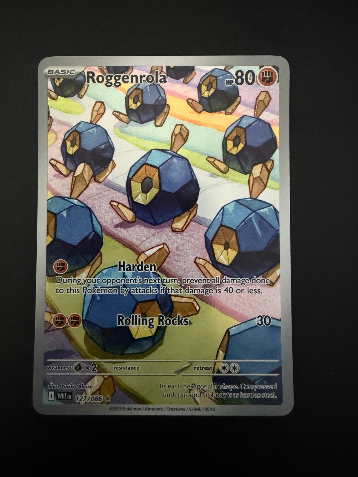 Roggenrola 127/086 - Pokémon Kaart, Ophalen of Verzenden, Zo goed als nieuw, Losse kaart