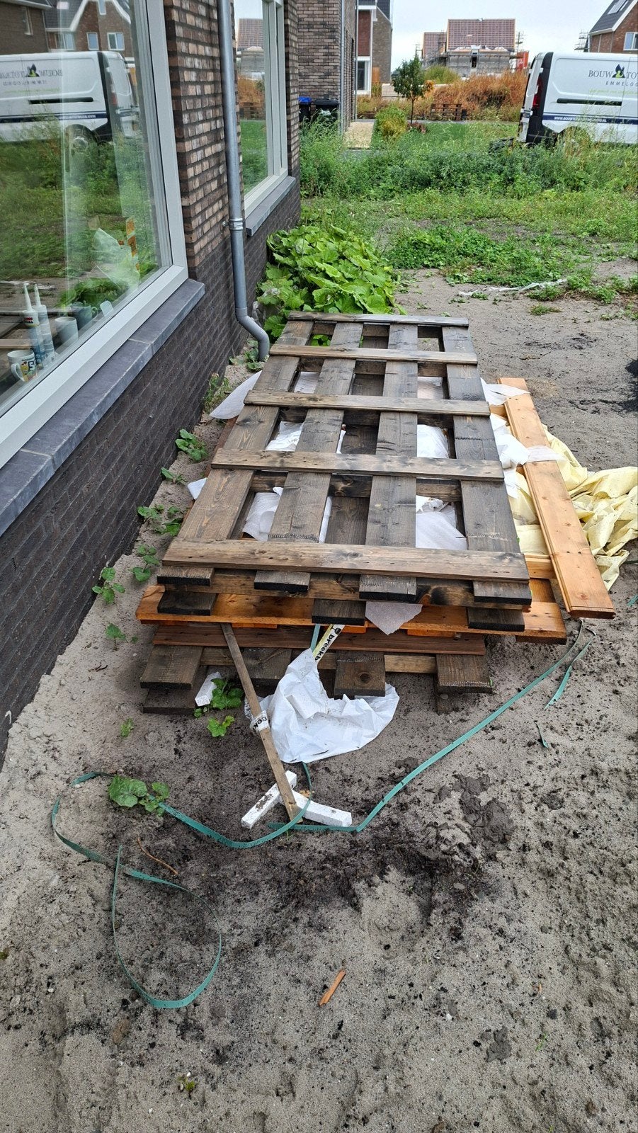 4x grote pallets. gratis, Doe-het-zelf en Verbouw, Hout en Planken, Ophalen, 50 mm of meer, Pallet, Minder dan 200 cm
