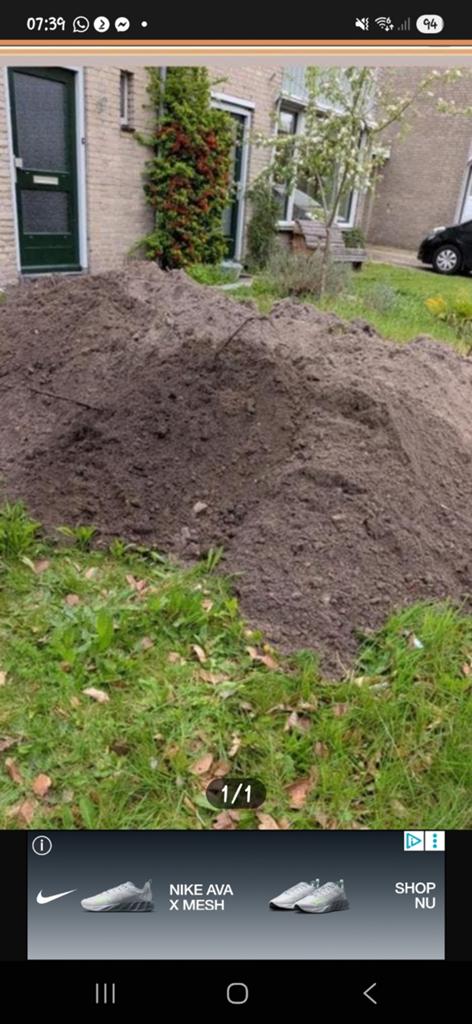 Grond gratis leveren ook grote hoeveelheden, Ophalen, Tuinaarde