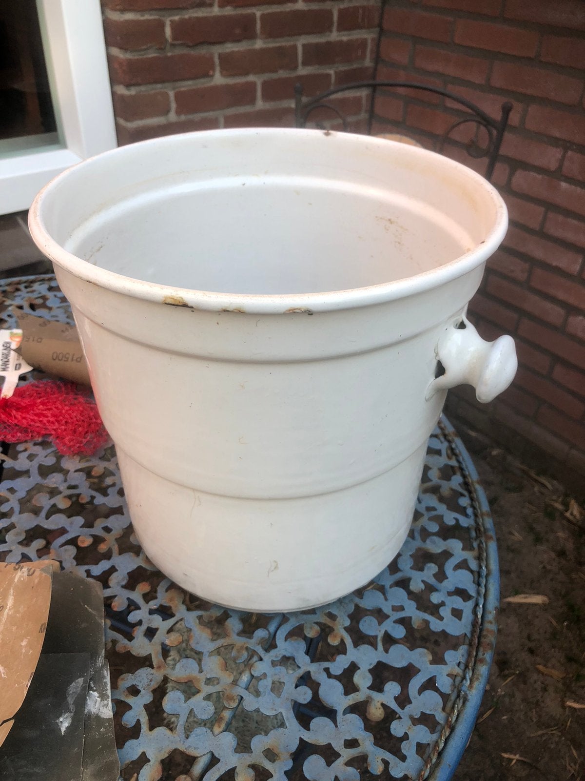 Geëmailleerde emmer, Ophalen, Zo goed als nieuw, Kunststof