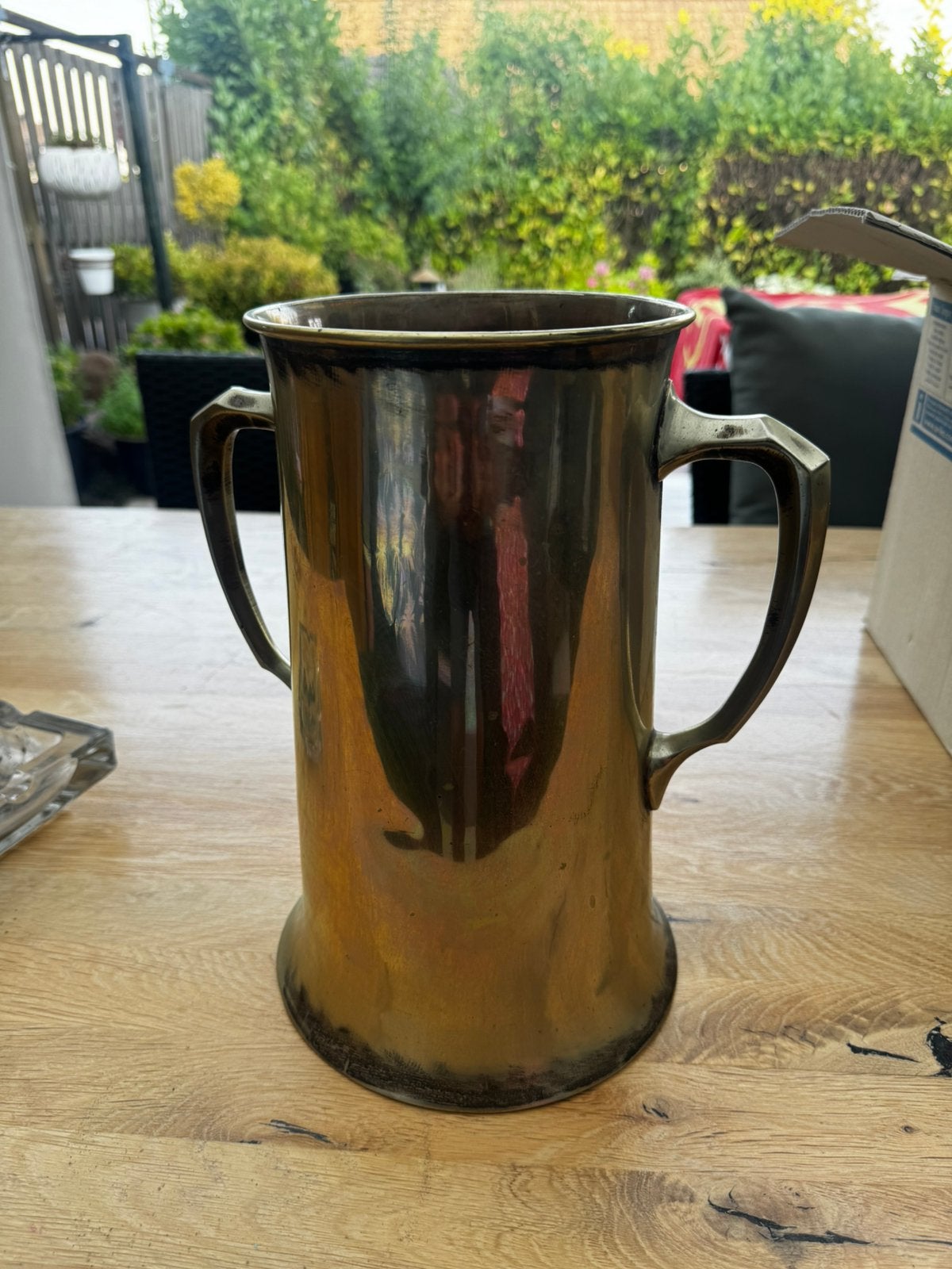 Te koop verzilverde vaas gewicht 2.5 kg, Antiek en Kunst, Antiek | Woonaccessoires, Ophalen