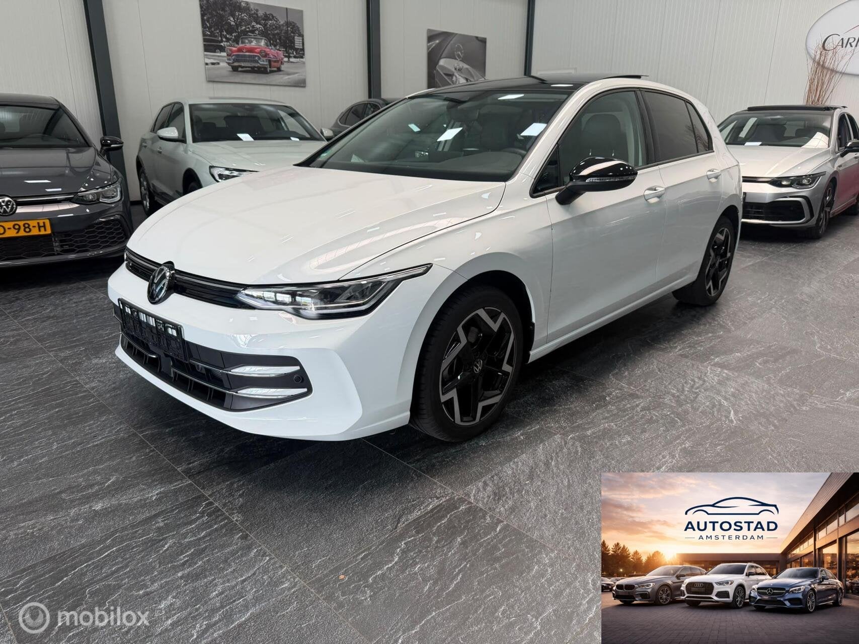 Volkswagen GOLF 1.5 E TSI GOAL EDITION PANORAMA, Dealer onderhouden, Stof, Gebruikt, Zwart