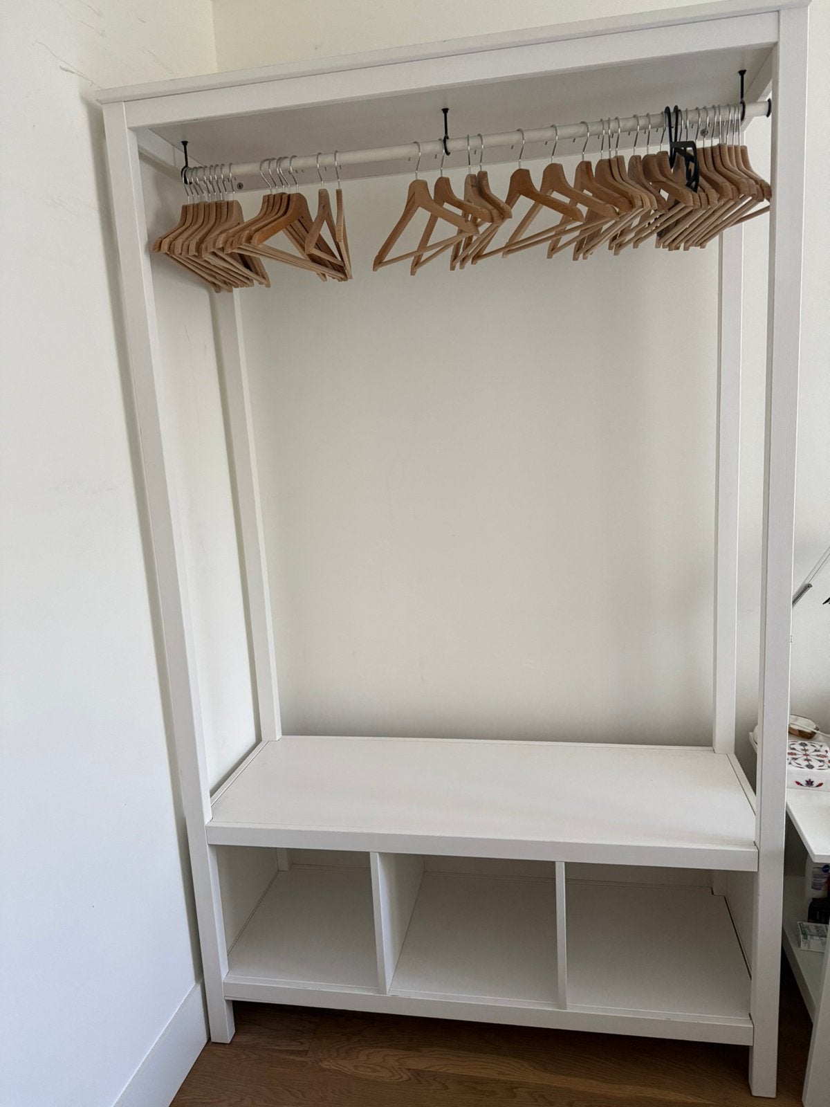White IKEA open wardrobe - excellent condition, Ophalen, Zo goed als nieuw, Overige houtsoorten, 150 tot 200 cm