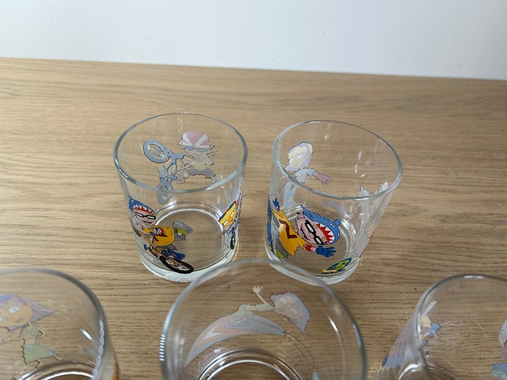 5x Rocket Power Glazen, Ophalen of Verzenden, Zo goed als nieuw, Film, Overige typen