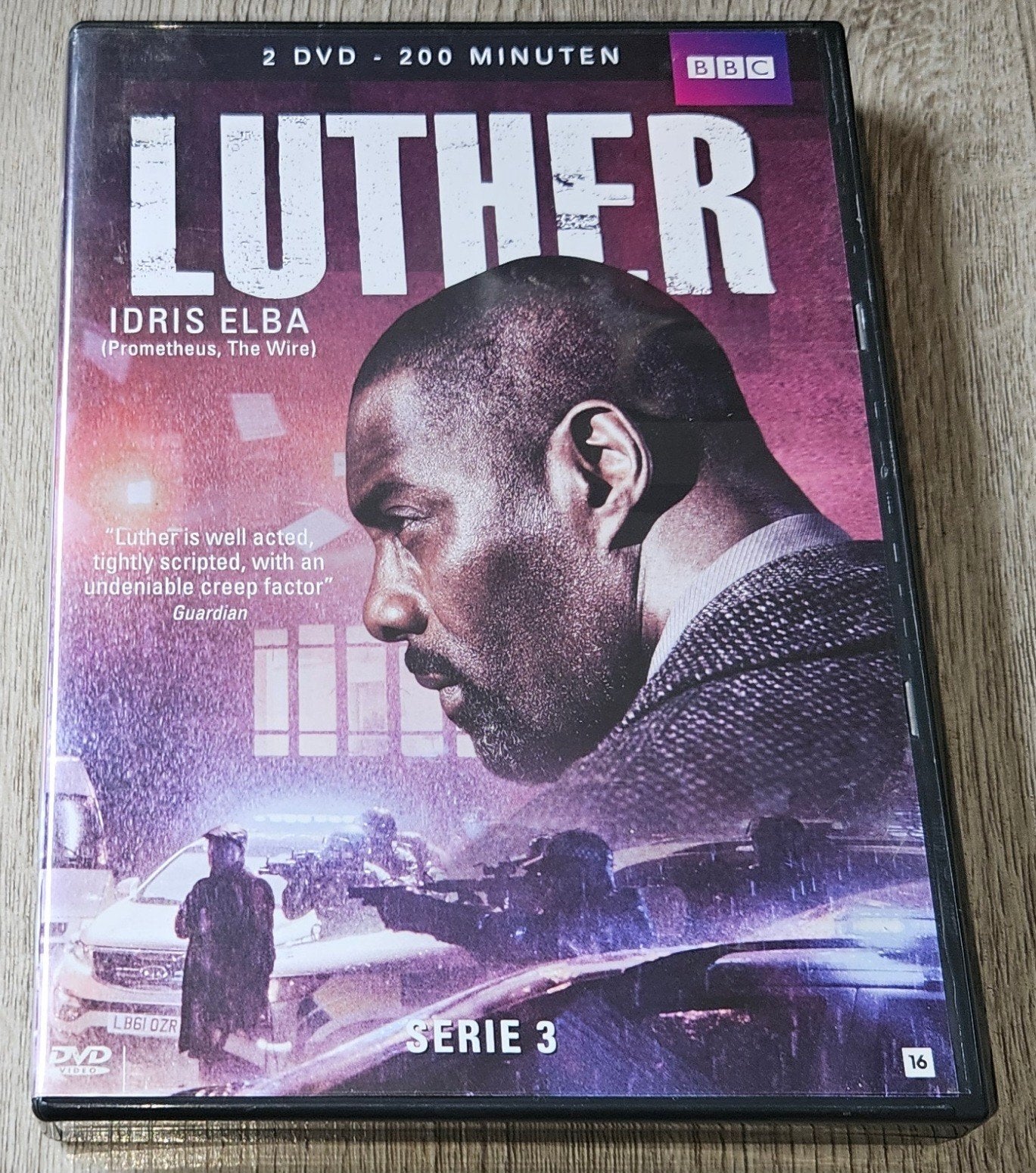 Luther - Serie 3 (2DVD) met Idris Elba, Cd's en Dvd's, Engels, Vanaf 16 jaar, Misdaad, Nederlands