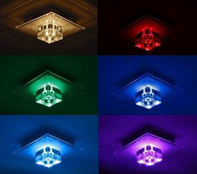 Multicolor Plafond-Led-Lamp Hanglamp RGB & Remotecontrol!!!, Ophalen of Verzenden, Nieuw